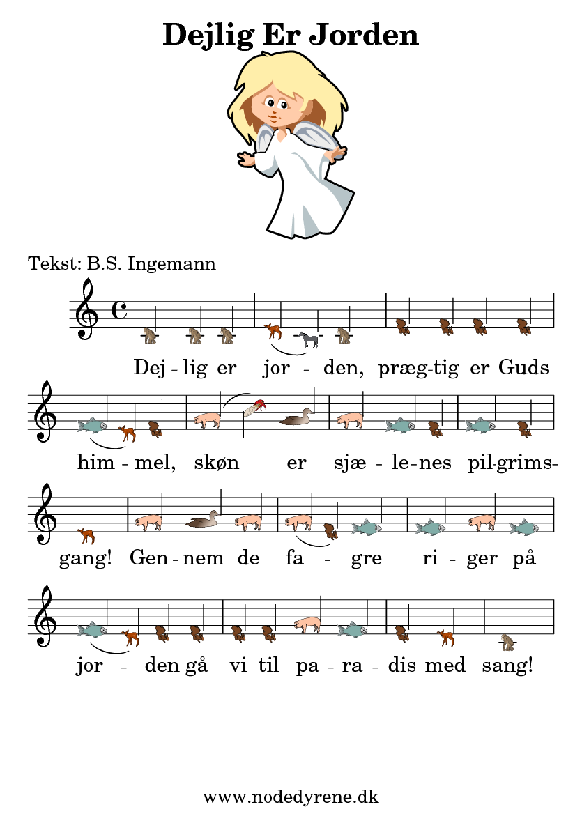 Nodeark til Dejlig Er Jorden