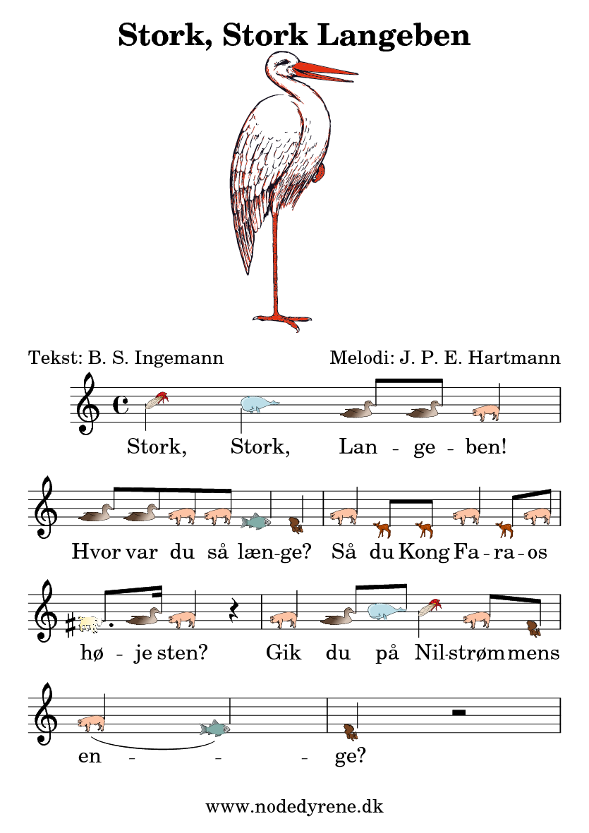 Nodeark til Stork, Stork Langeben
